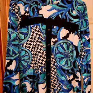 Colorful Les Modes Florentine blouse.